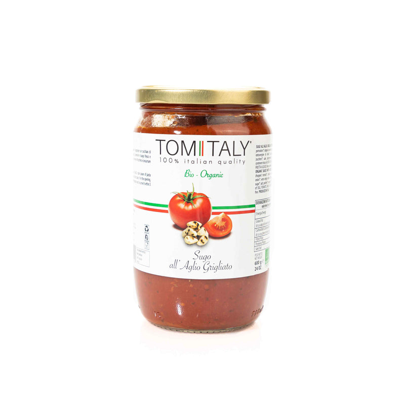 Tomi Italy Organic Sauce With Grilled Garlic 680g