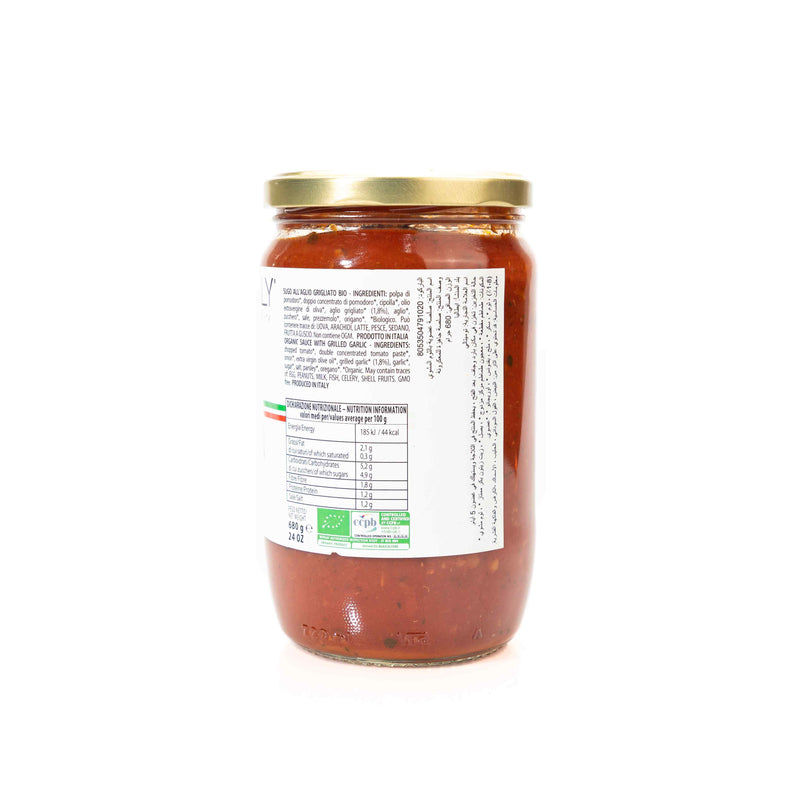Organic Sauce With Grilled Garlic 680g