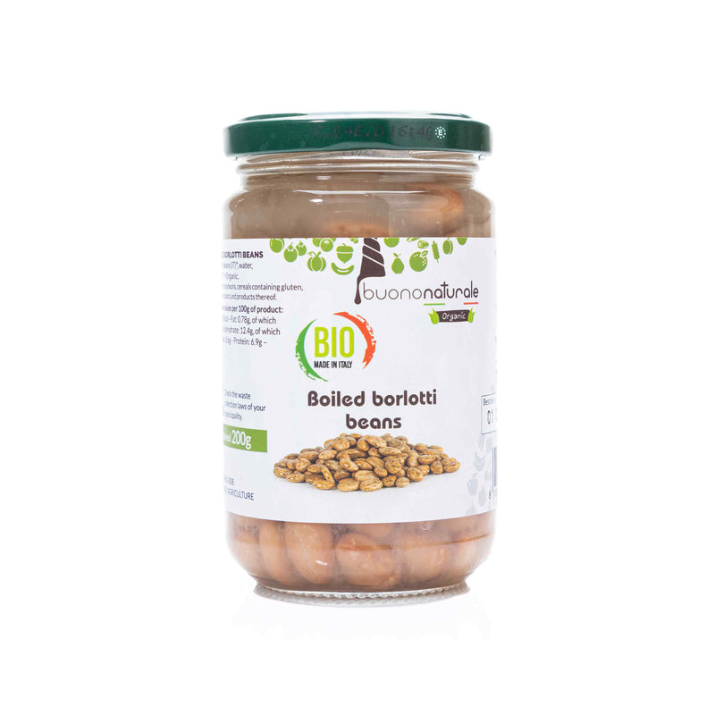 Organic Boiled Borlotti Beans 300g