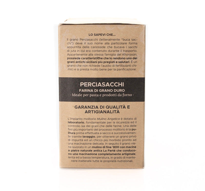Organic Perciasacchi Semolato Flour 1kg - Mulino Angelica -