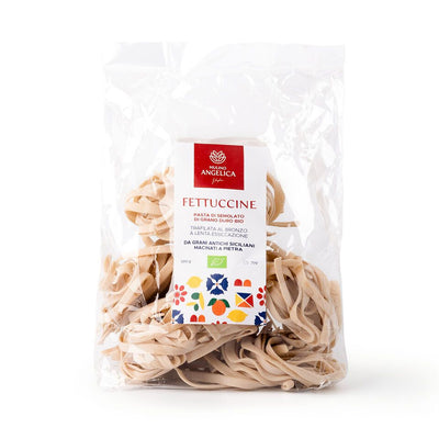Organic Whole Wheat Pasta Fettuccine 500g - Mulino Angelica -