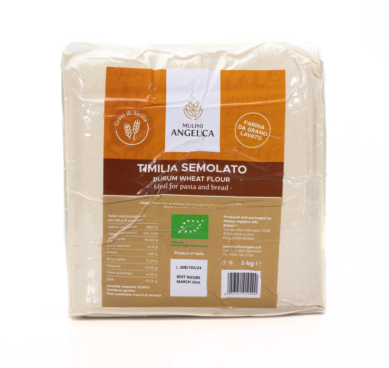 Organic Durum Wheat Flour - Timilia Semolato 5kg