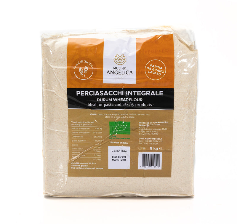 Organic Durum Wheat Flour - Perciasacchi Integrale 5kg