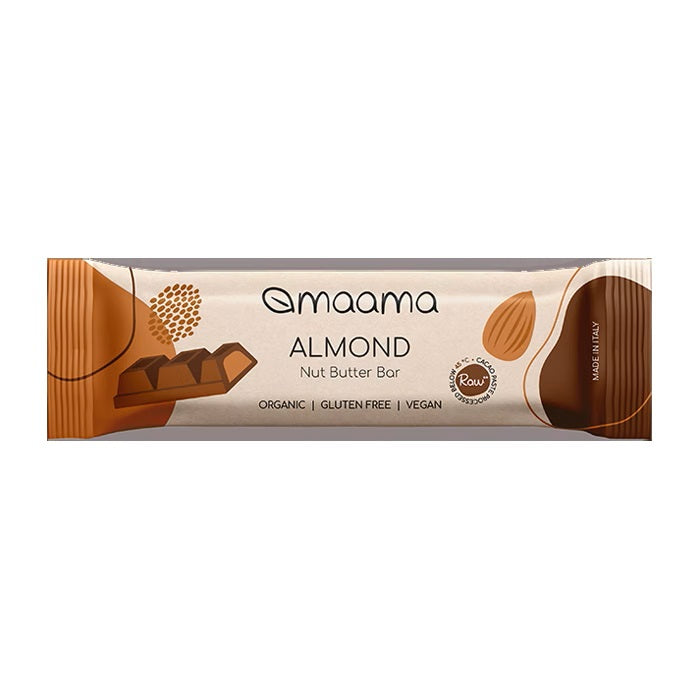 Organic Cocoa bar with almond filling 12x25g