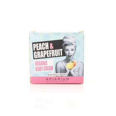 Organic Peach & Grapefruit Body Cream 200ml - Apiarium -