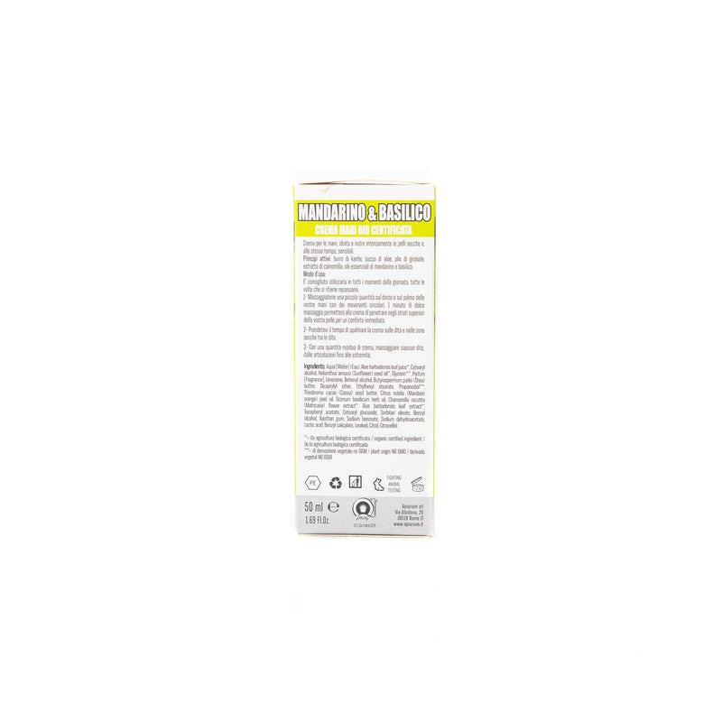 Organic Tangerine & Basil Hand Cream 50ml