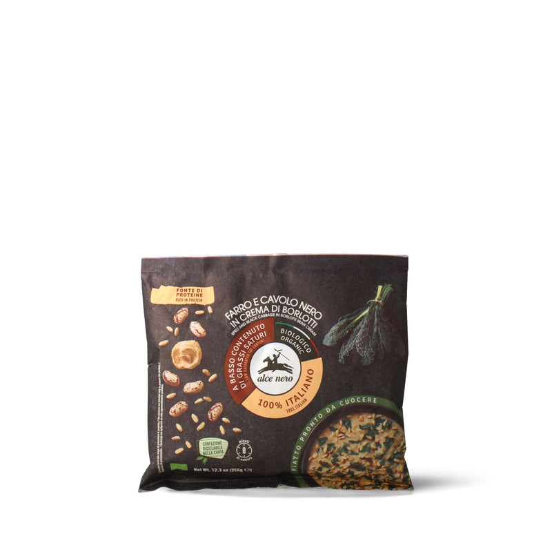 Organic Frozen Spelt & Black Cabbage In Borlotti Cream 350G