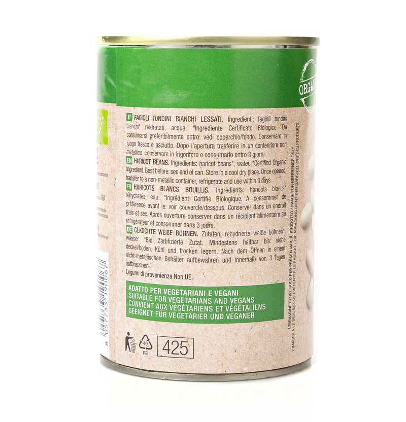 Organic Haricot Beans Tin 400g