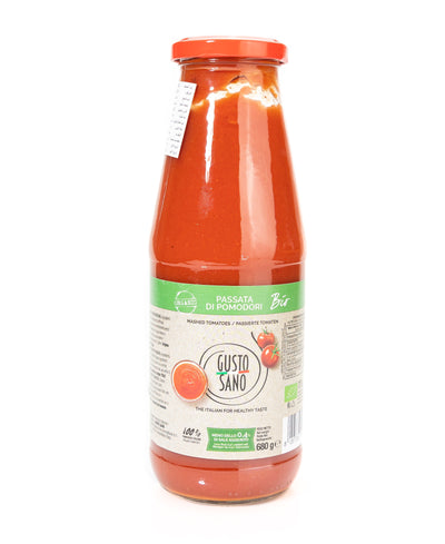 Organic Mashed Tomatoes Bottle 680g