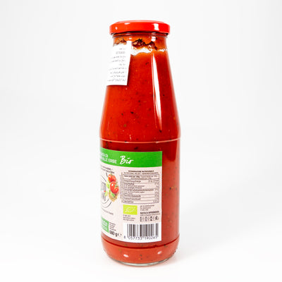Organic tomato passata with herbs bottle 680G