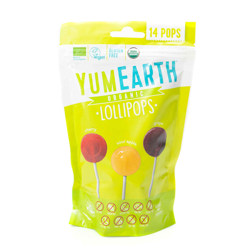 Organic Sour Pops 14Pcs 85G