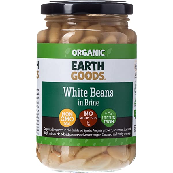 Organic White Beans In Brine 345 gm