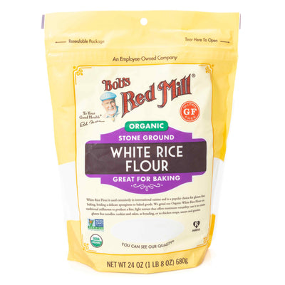 Bob's Red Mill Organic Stone ground White Rice Flour 24 Oz