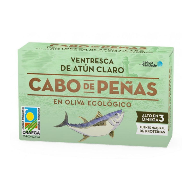 Organic Fillets "Ventresca" Of Light Meat Tuna In E.V. Organic Olive Oil 111g