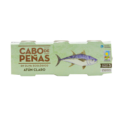 Organic Light Meat Tuna In Extra Virgin Olive Oil 70g front side