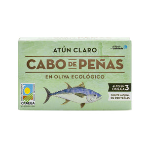 Organic Light Meat Tuna in Extra Virgin Olive Oil 111g front view