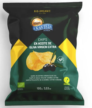Organic Potato Chips In Extra Virgin Olive Oil 40G - ANAVIEJA -