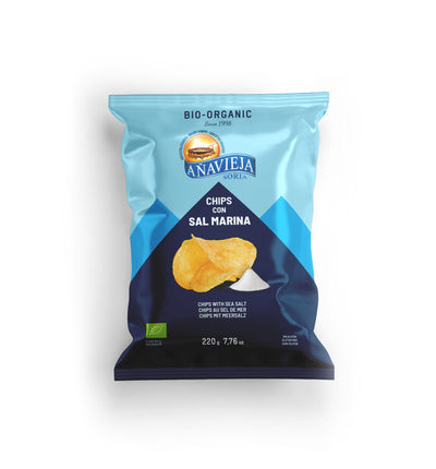 Organic Potato Chips In Sunflower Oil 220g - ANAVIEJA -