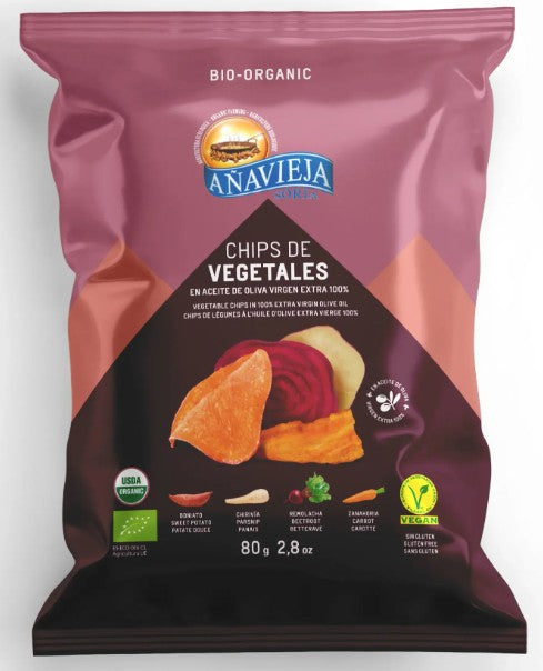 Organic Vegetable chips 80g - ANAVIEJA -