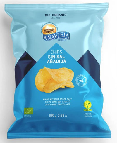Organic Potato Chips Salt Free 100G - ANAVIEJA -