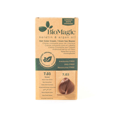 Organic Hair Color Cream 7/03 Natural Golden Blonde 60ml