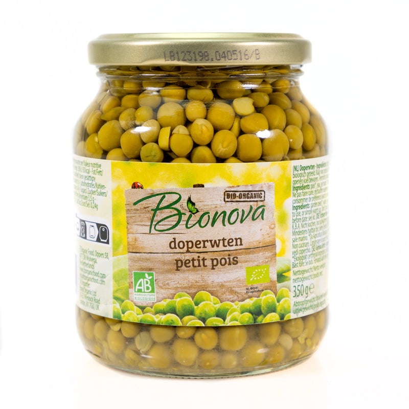 Organic Garden peas 340g