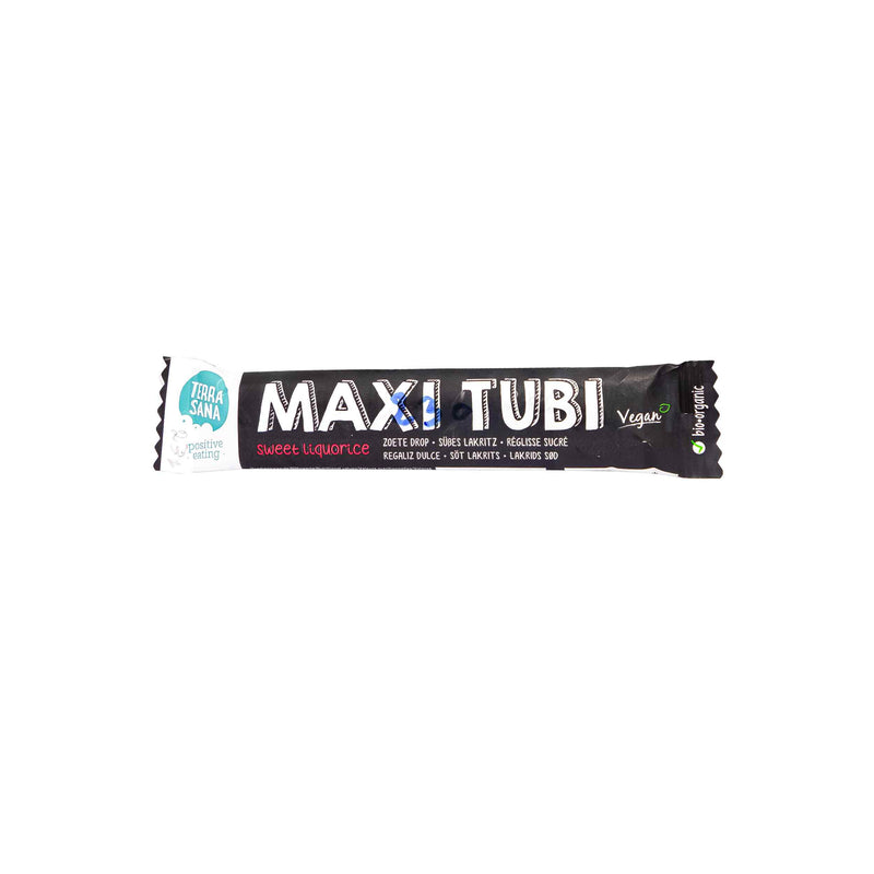 Organic Maxi-Tubi Sweet Liquorice 28g
