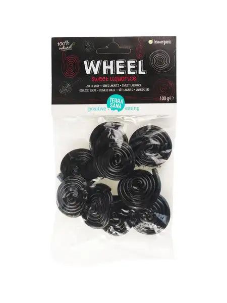 Organic Wheel Sweet Liquorice 100g