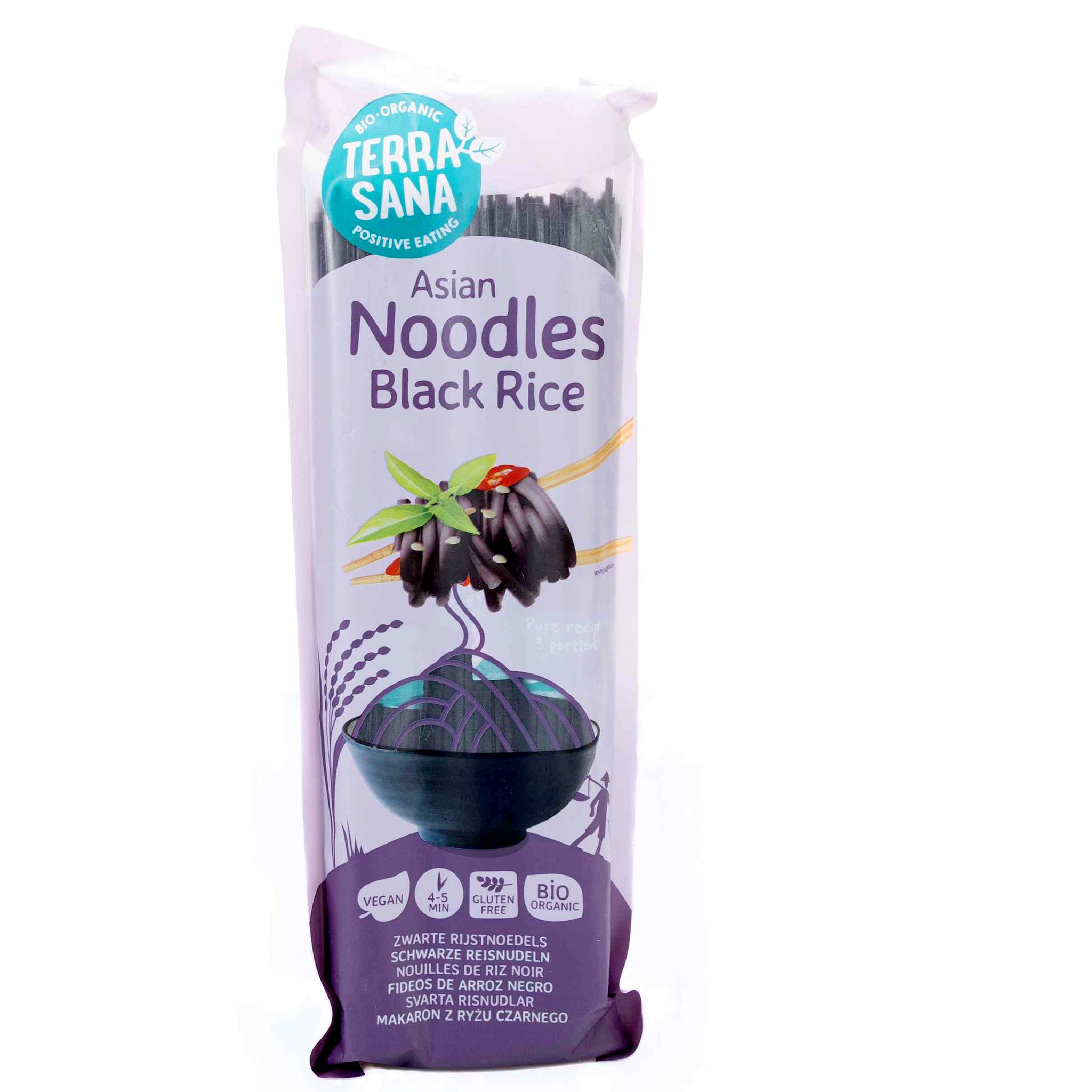 Organic Teressana Black Rice Noodles 250g – Lets Organic