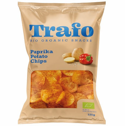 Organic Paprika  Potato Chips  125g - Trafo -