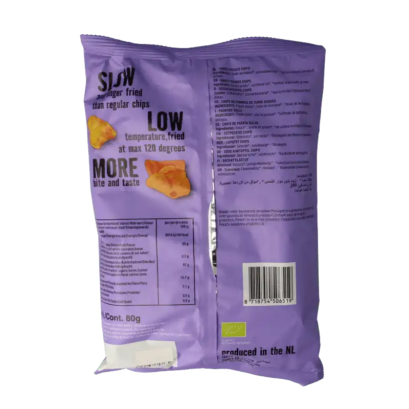 Organic Sweet Potato Chips 80g
