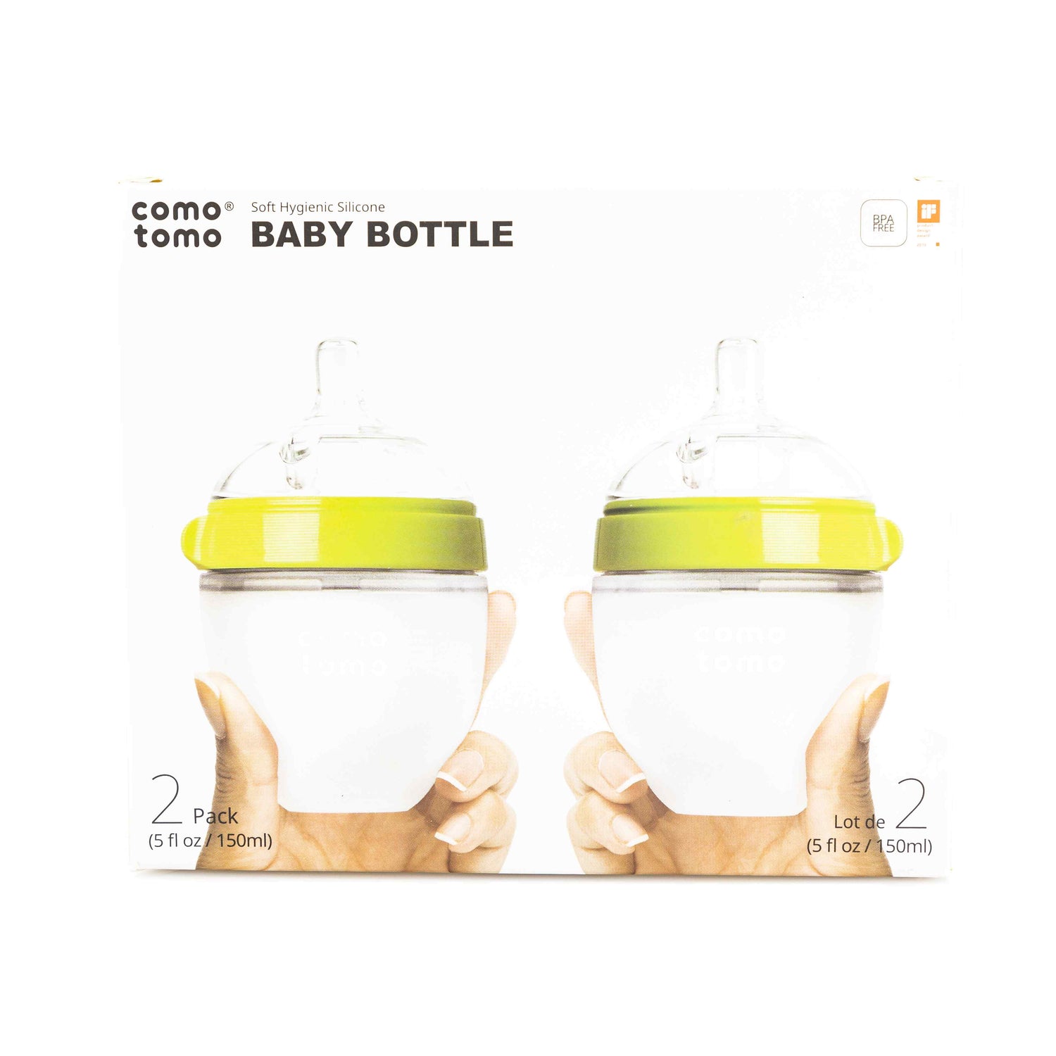 Baby Bottles Comotomo (2-Pack) 8oz Natural Feel Silicone Bottles