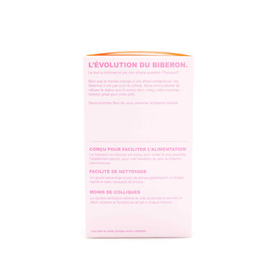 Natural Feel Baby Bottle Pink 
