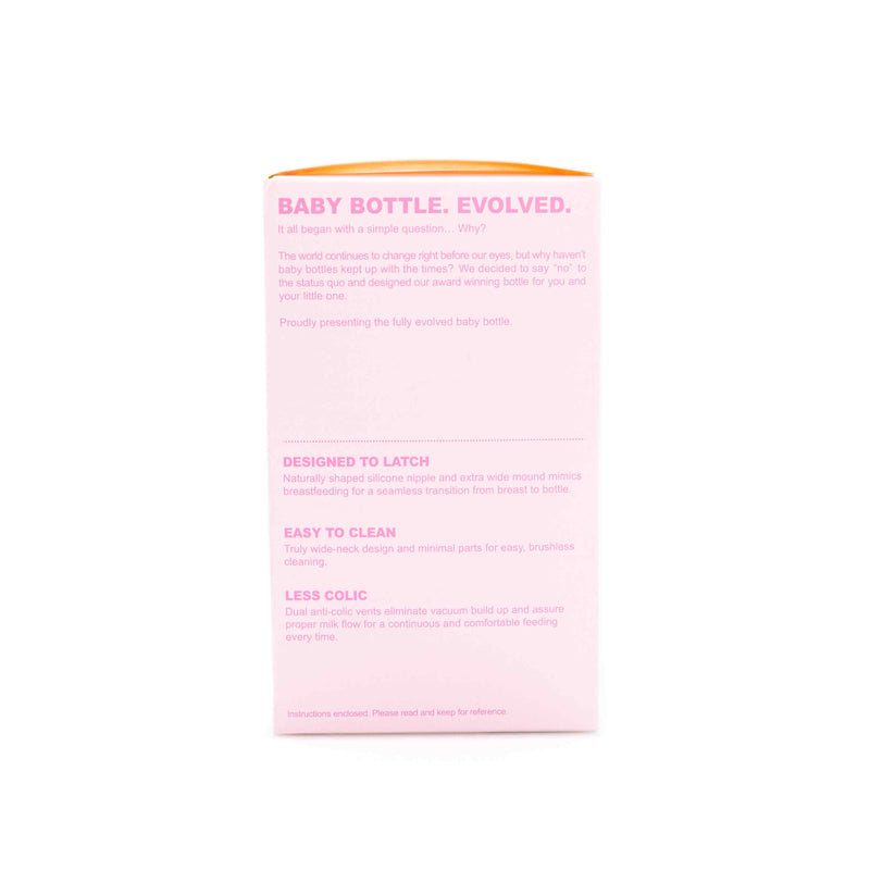 Natural Feel Baby Bottle Pink 