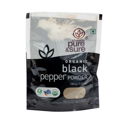 Organic Black Pepper Powder 100g image 1
