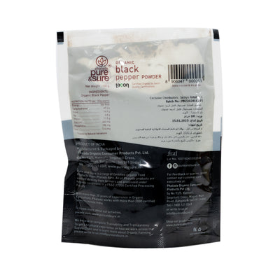 Organic Black Pepper Powder 100g image 1