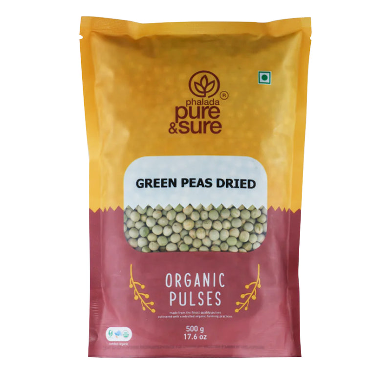Organic Green Peas Dried 500g