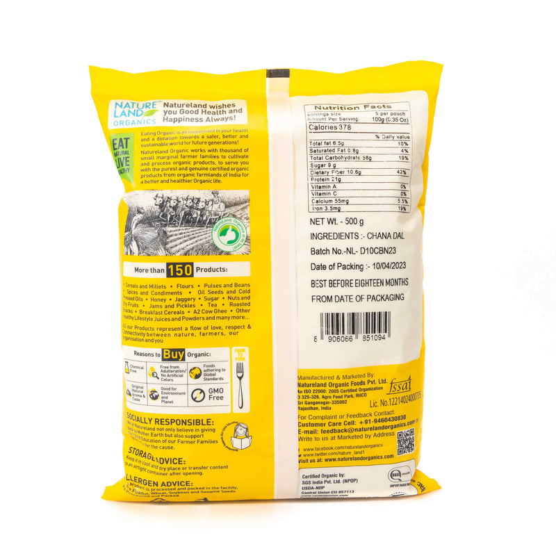 Organic Chana Besan 500 Gm