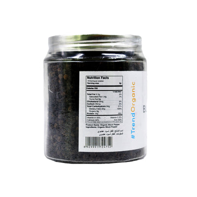 Organic Black Pepper Whole 250g