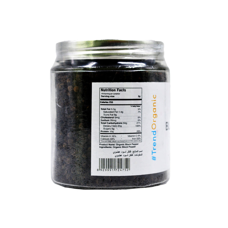 Organic Black Pepper Whole 250g