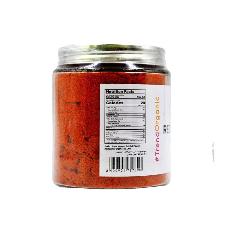 Organic Red Chillies Powder Regular 200g