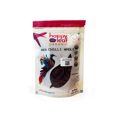 Organic Red Chillies Whole 50G