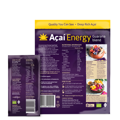 Organic Acai Energy 4X100g