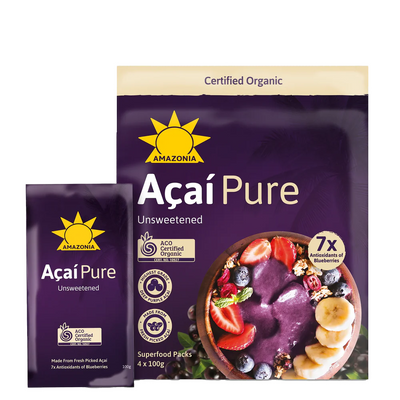 Organic Acai Pure Unsweetend 4X100g
