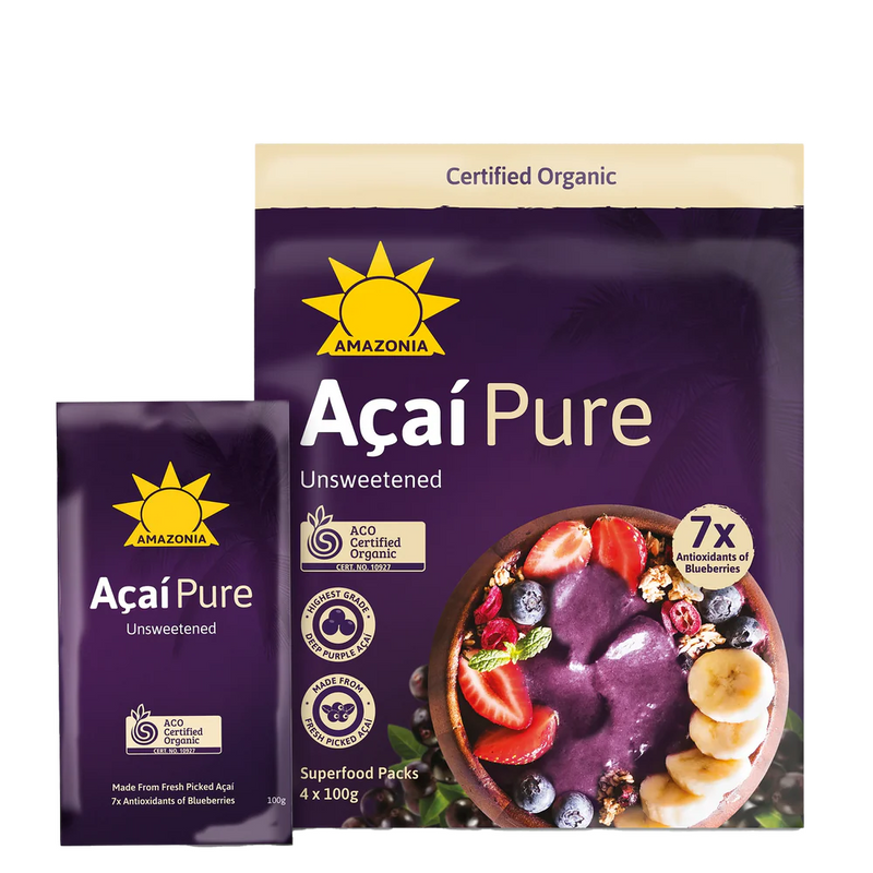 Organic Acai Pure Unsweetend 4X100g