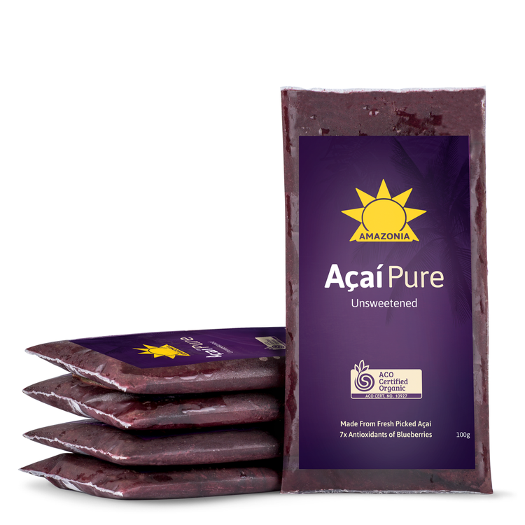Organic Acai Pure Unsweetend 4X100g