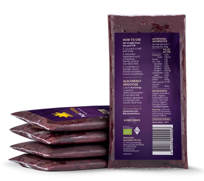 Organic Acai Energy 4X100g