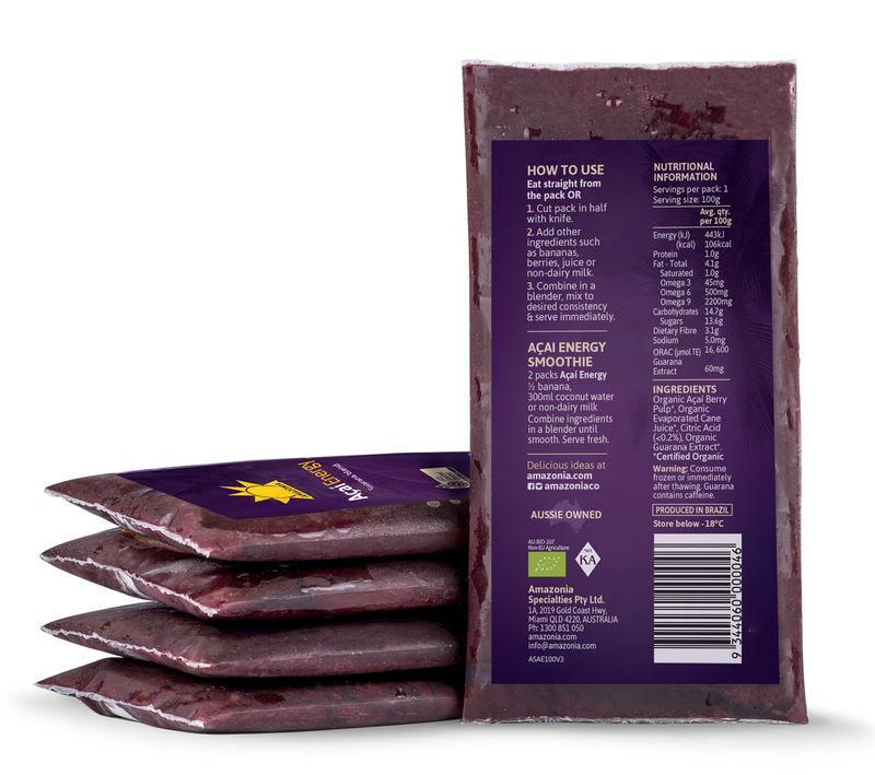 Organic Acai Energy 4X100g