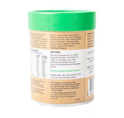 Organic Raw Prebiotic greens 120g