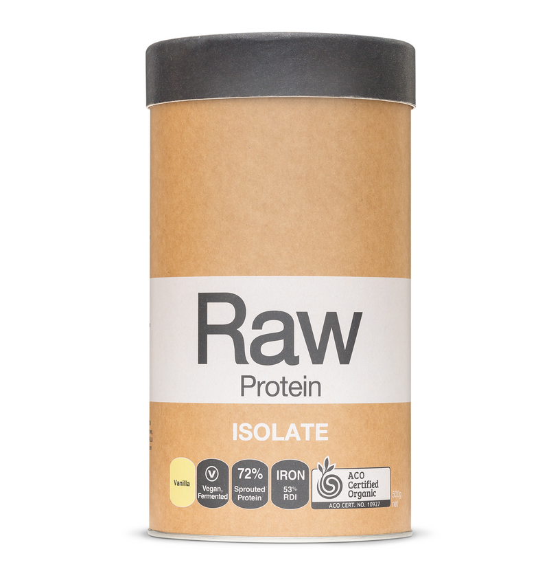 Organic Raw Pea/Rice Protein Isolate - Vanilla 1Kg